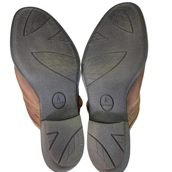 Clarks Artisan Collection Women's Brown Leather Mules Clogs Size 8.5M Block Heel - Picture 9 of 15